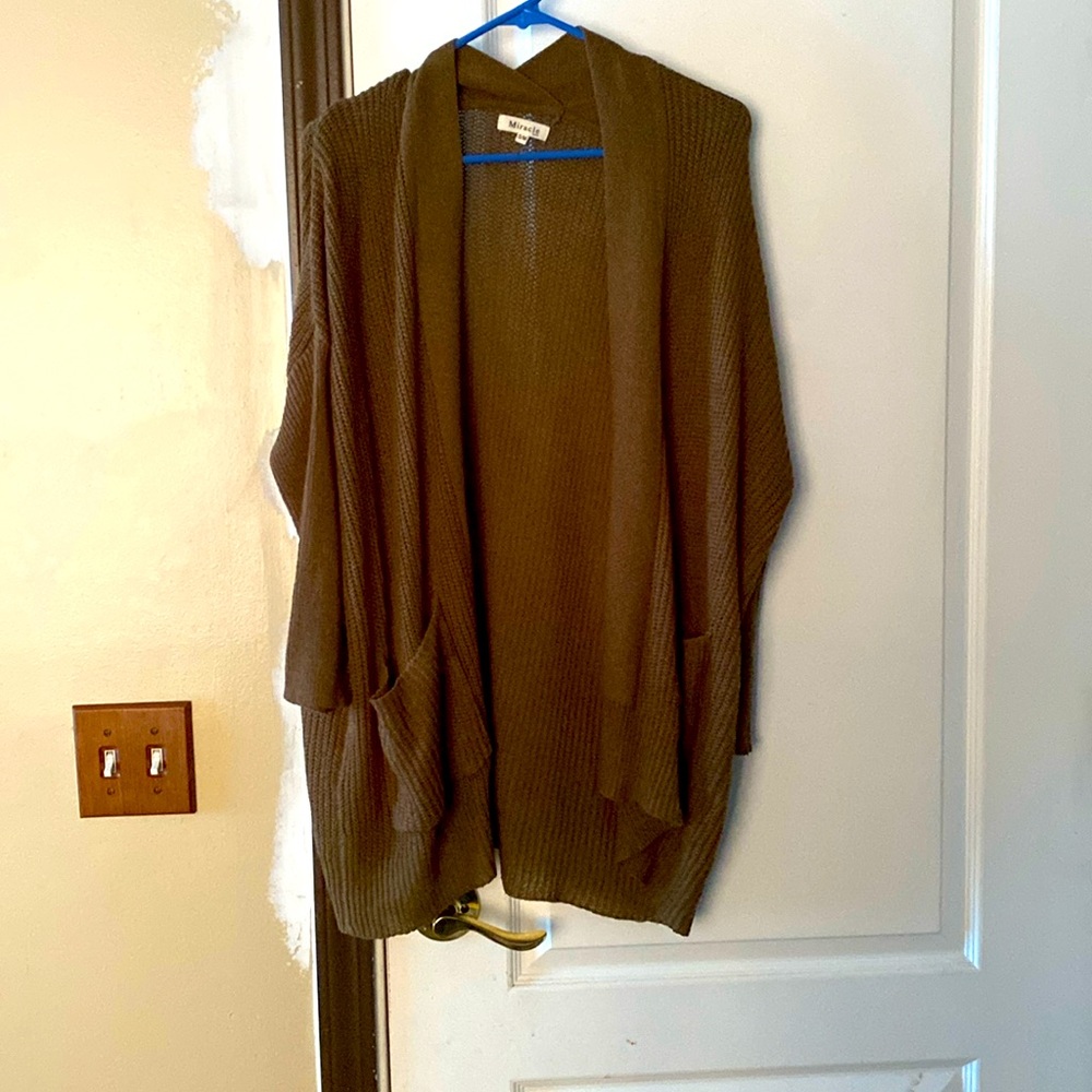 Olive cardigan
